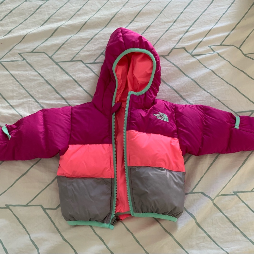 Infant North Face Reversible Puffy Jacket